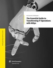 A book cover with the tile The Essential Guide to Transforming IT operations with AIOps
