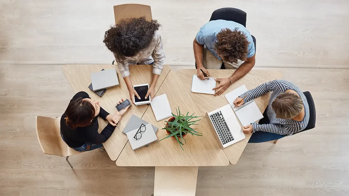 people discussing the future of remote development offices