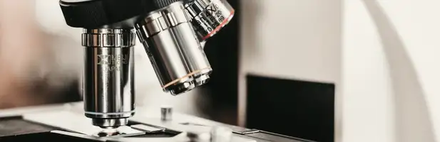 A microscope in a chemical company