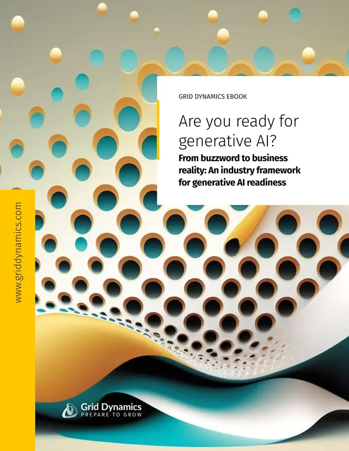 A book cover with the text Are you ready for generative AI?