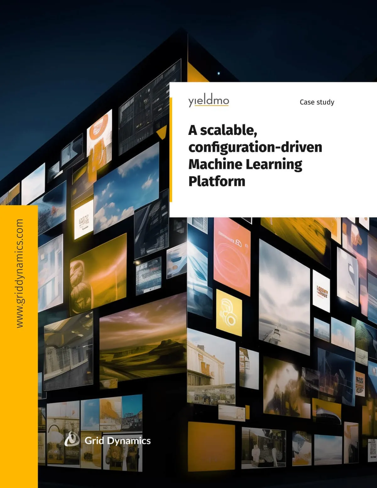 A book cover with the text A scalable ML platforms
