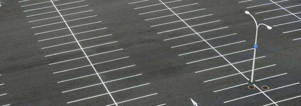 an empty parking