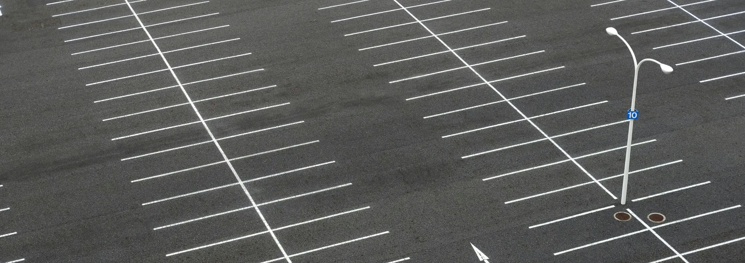 an empty parking