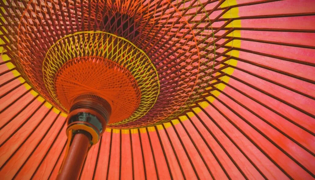 A red and yellow object