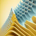 AI style yellow shapes