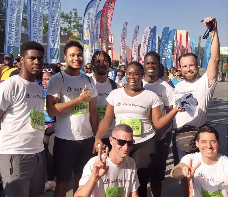 Team photo from marathon in Kingston