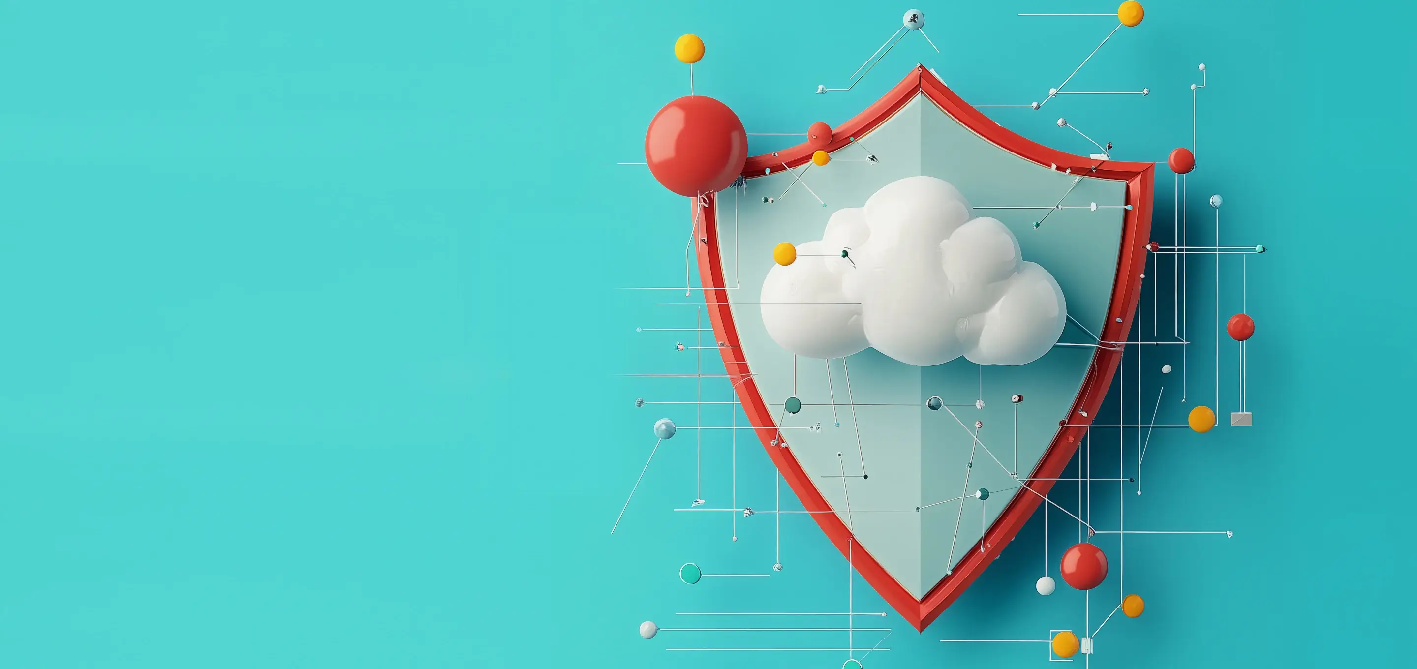 Cloud shield with connected nodes