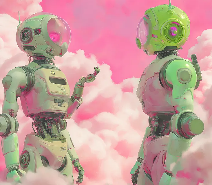 Humanoid robots in conversation